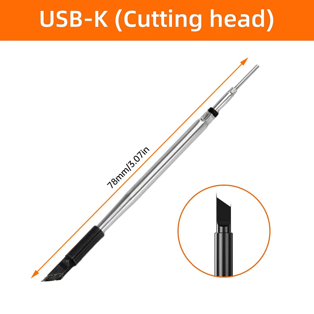 High-Precision Mini Soldering Iron Set with USB Digital Display and Type C Interface - Adjustable Temperature Control (260-420℃)