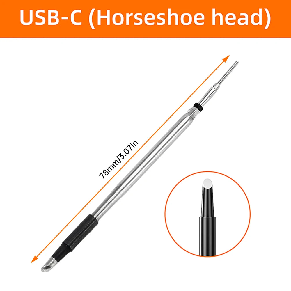 High-Precision Mini Soldering Iron Set with USB Digital Display and Type C Interface - Adjustable Temperature Control (260-420℃)