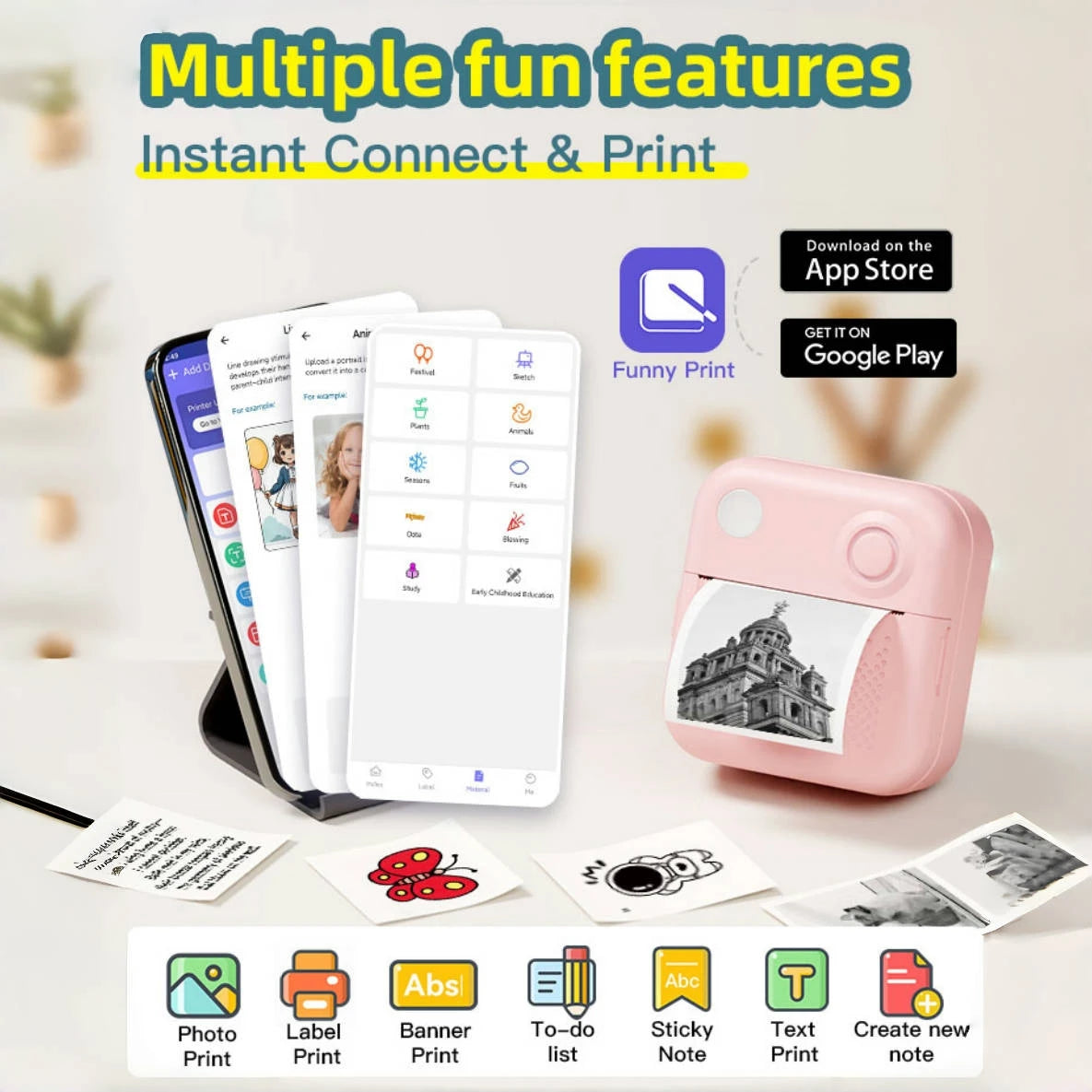 Compact D3 Thermal Printer - Your Ultimate Portable Solution for Photo & Label Printing