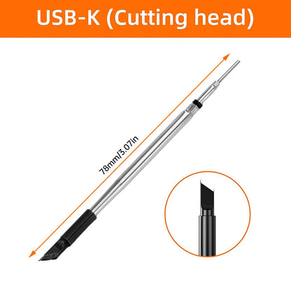 High-Precision Mini Soldering Iron Set with USB Digital Display and Type C Interface - Adjustable Temperature Control (260-420℃)