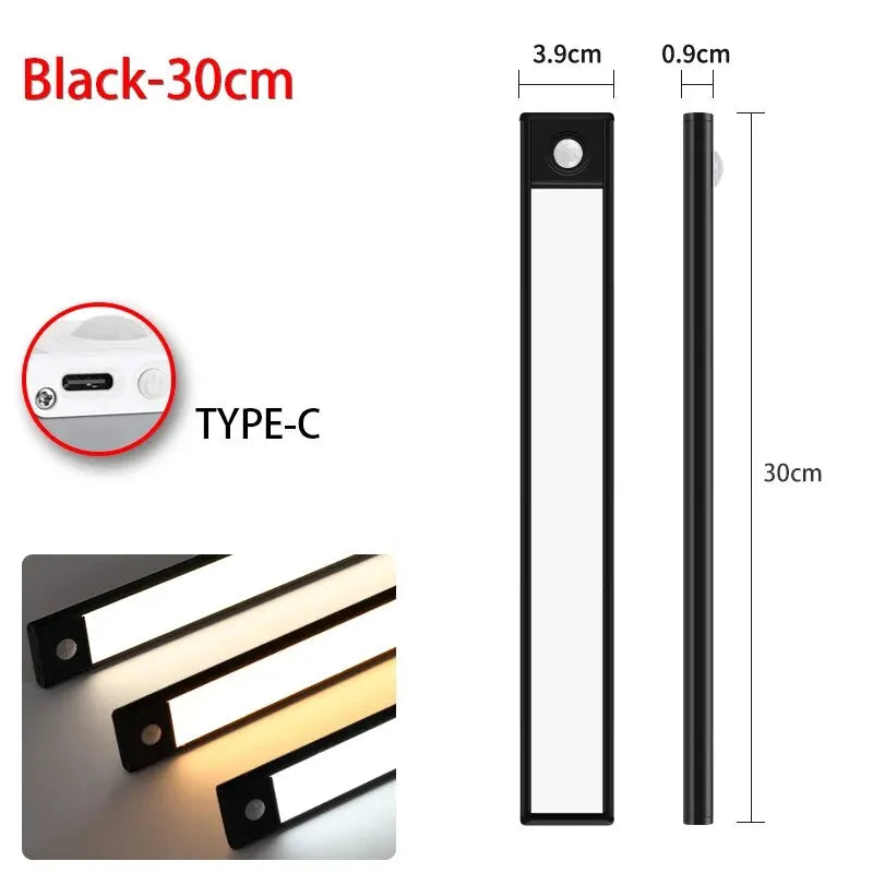 Illuminate Your Space with the LED Motion Sensor Night Light - Perfect for Kitchens, Bedrooms, and Wardrobes!