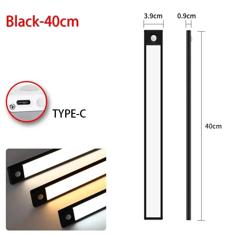 Illuminate Your Space with the LED Motion Sensor Night Light - Perfect for Kitchens, Bedrooms, and Wardrobes!