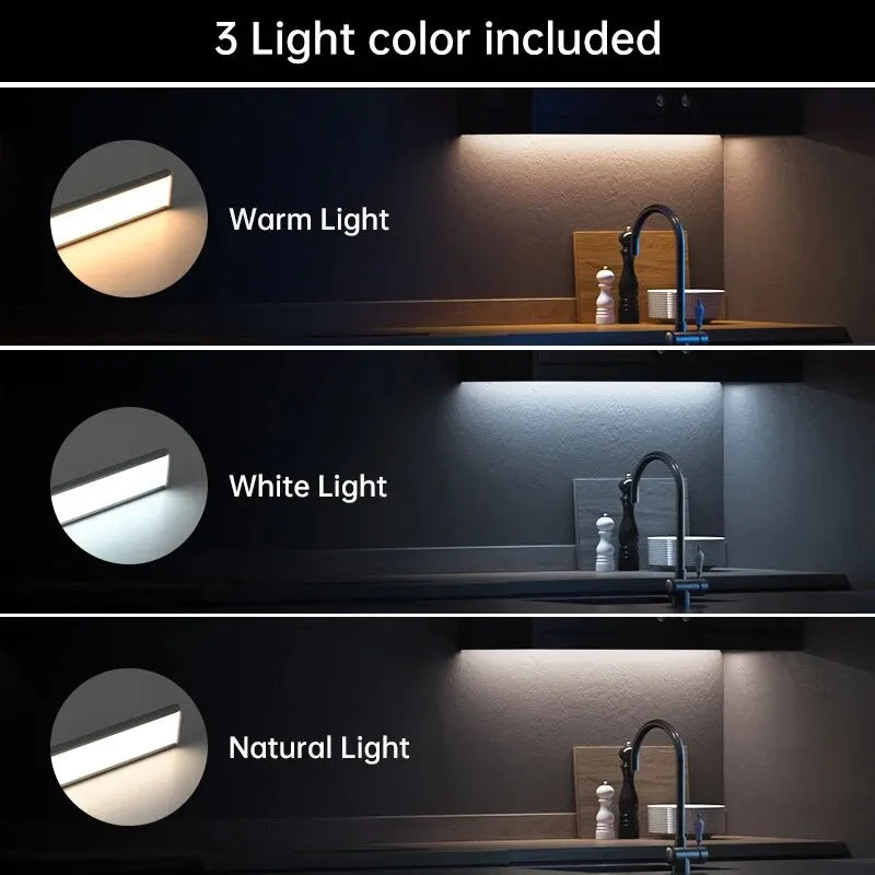 Illuminate Your Space with the LED Motion Sensor Night Light - Perfect for Kitchens, Bedrooms, and Wardrobes!