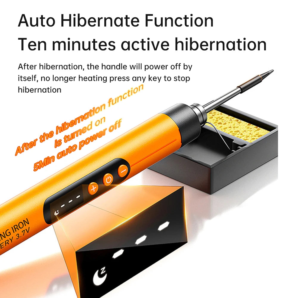 High-Precision Mini Soldering Iron Set with USB Digital Display and Type C Interface - Adjustable Temperature Control (260-420℃)