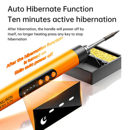 High-Precision Mini Soldering Iron Set with USB Digital Display and Type C Interface - Adjustable Temperature Control (260-420℃)