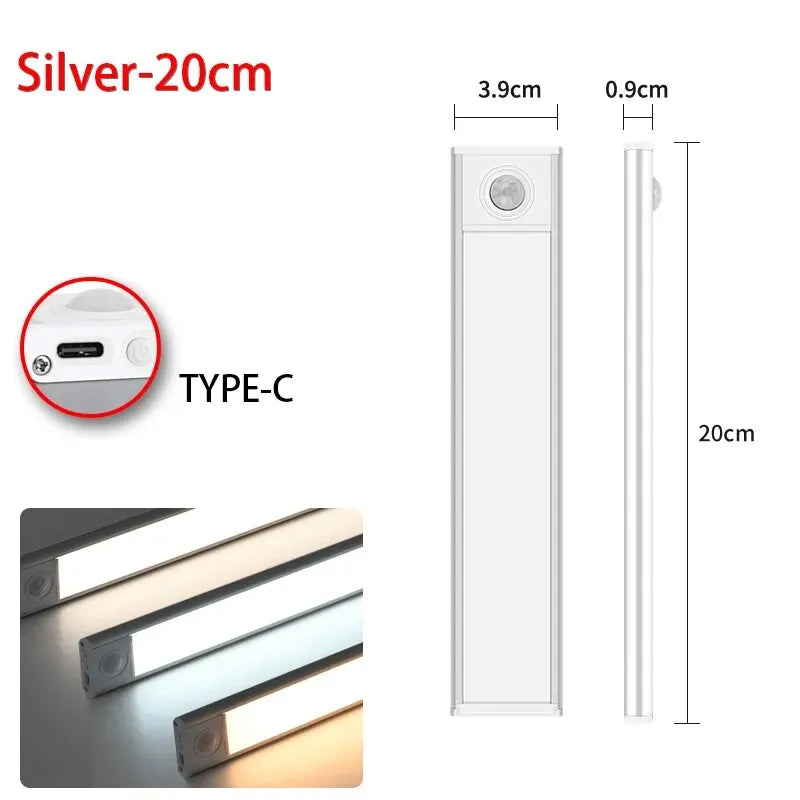 Illuminate Your Space with the LED Motion Sensor Night Light - Perfect for Kitchens, Bedrooms, and Wardrobes!