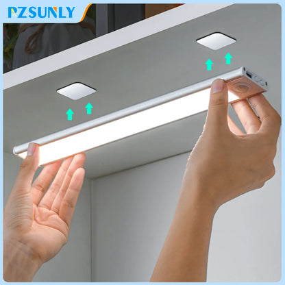 Illuminate Your Space with the LED Motion Sensor Night Light - Perfect for Kitchens, Bedrooms, and Wardrobes!