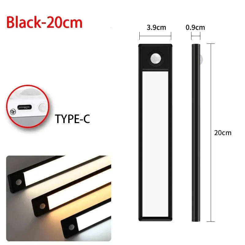 Illuminate Your Space with the LED Motion Sensor Night Light - Perfect for Kitchens, Bedrooms, and Wardrobes!