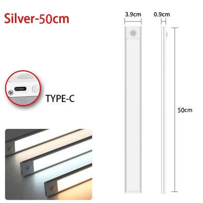 Illuminate Your Space with the LED Motion Sensor Night Light - Perfect for Kitchens, Bedrooms, and Wardrobes!