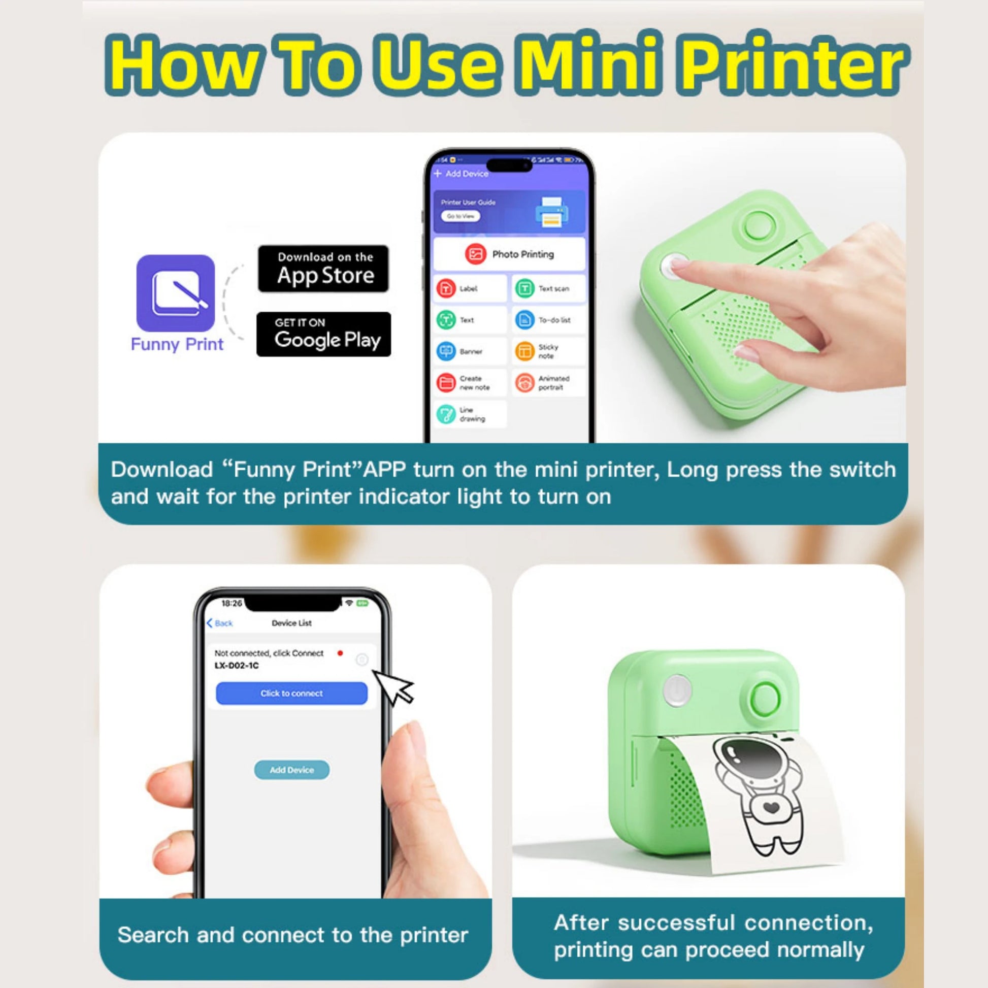 Compact D3 Thermal Printer - Your Ultimate Portable Solution for Photo & Label Printing